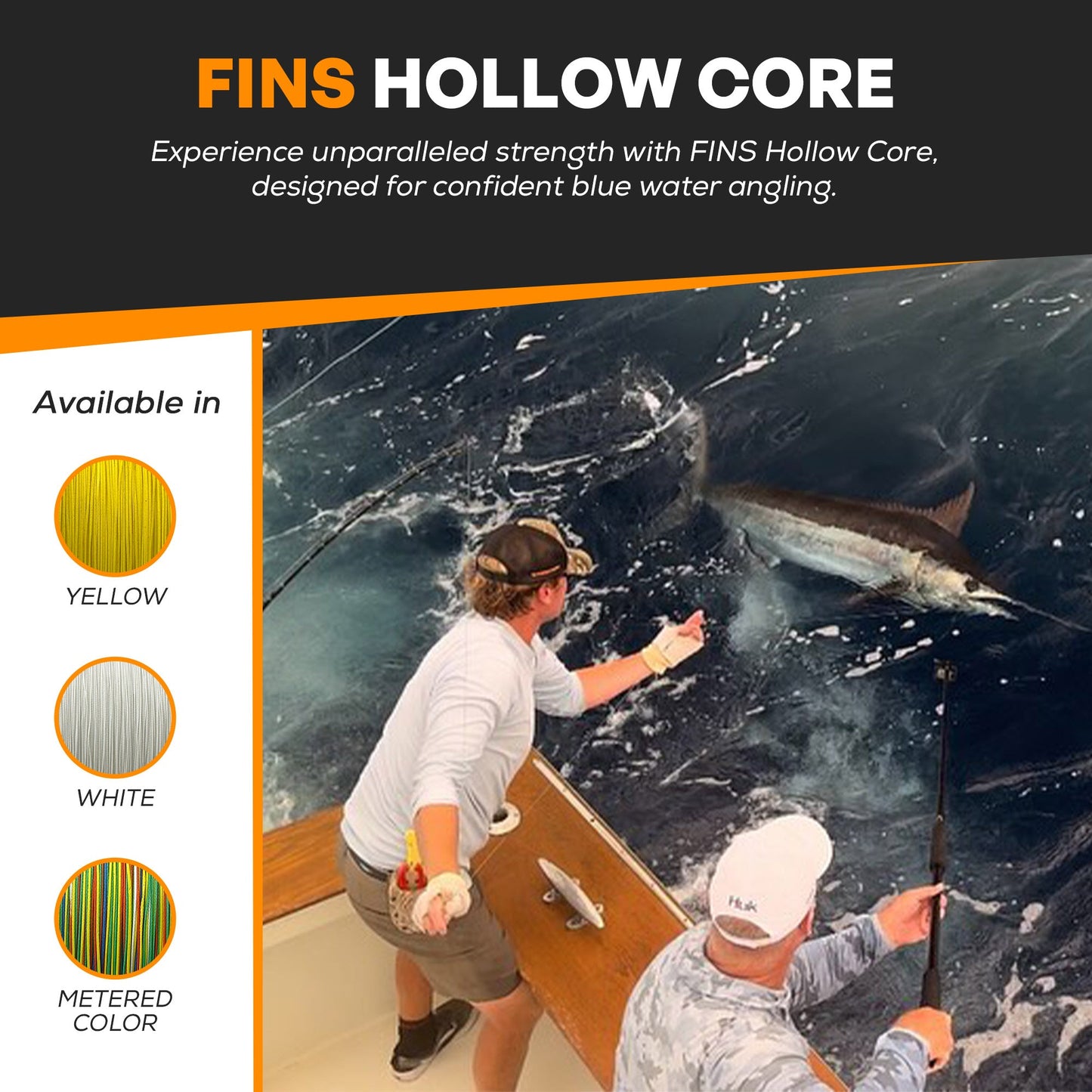 Hollow Core Fishing Braid 130-300lb.
