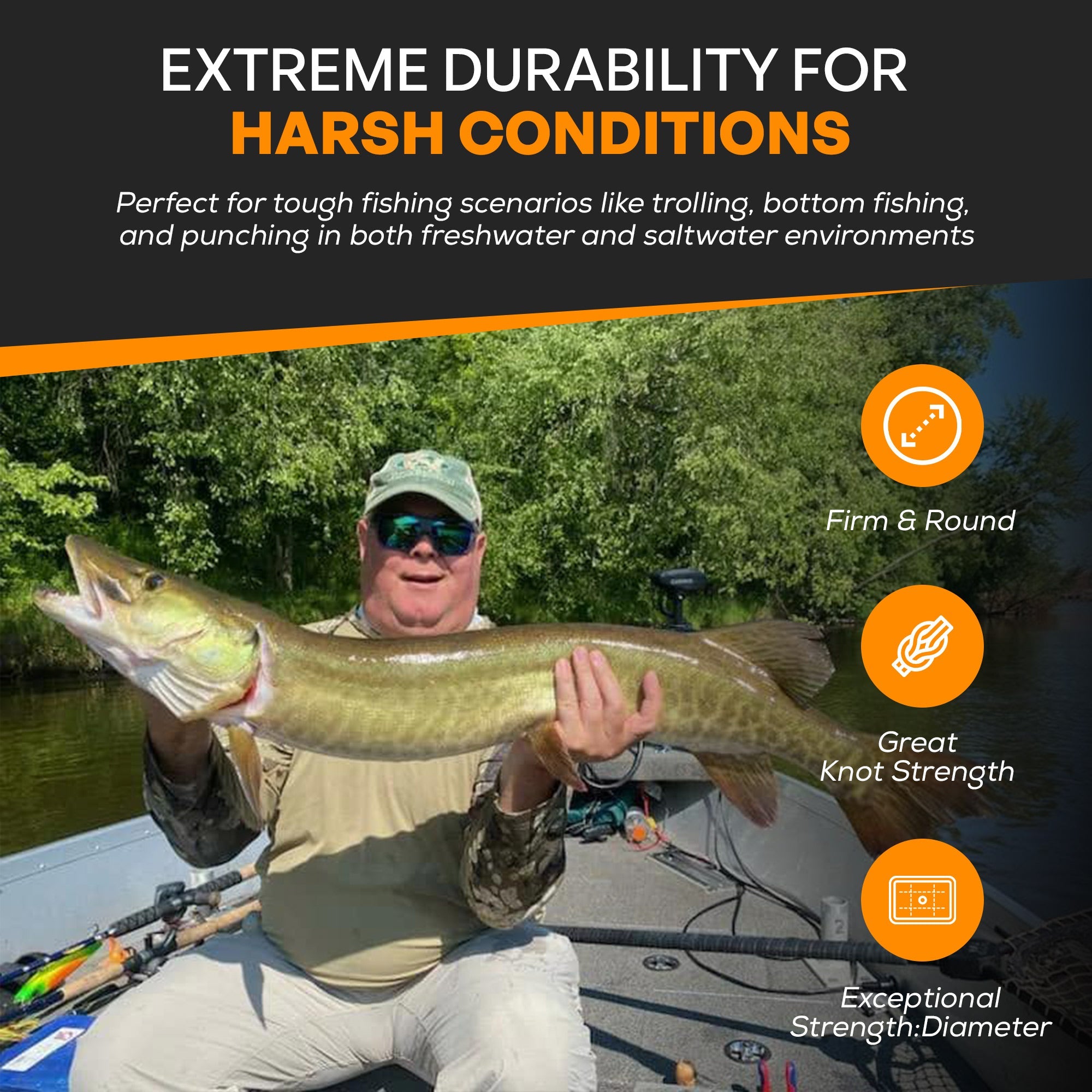 XS Big Game Fishing Braid 40-80lb.