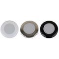 Scandvik A3C Downlight Kit - Warm White w/SS, White,  Black Trim Rings [41290P]