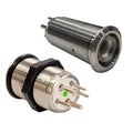 Bluewater 22mm Inrush Push Button Switch Momentary Off(On)(On) - Blue/Red/Green LED - Switch Body Only [9059-2123]