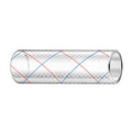 Trident Marine 1" x 50' Clear Reinforced PVC Hose Tubing - Red  Blue Tracer [162-1006]