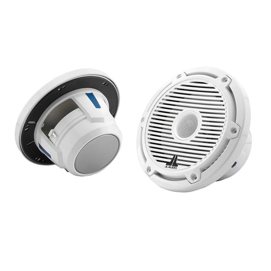 JL Audio M6 Series 6.5" Marine Coaxial Speakers w/Gloss White Classic Grille - M6-650X-C-3Gw [010-03497-00]