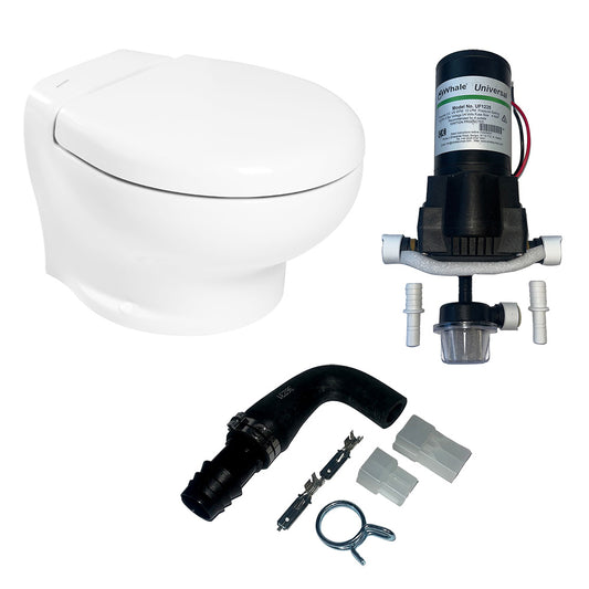 Thetford Nano Eco Compact Toilet Raw Water Kit w/Inlet Pump - 24V [T-NAN024PW/TSFT/NA-RWKIT]