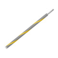 Pacer 14 AWG Gauge Striped Marine Wire 500' Spool - Grey w/Yellow Stripe [WUL14GY-4-500]