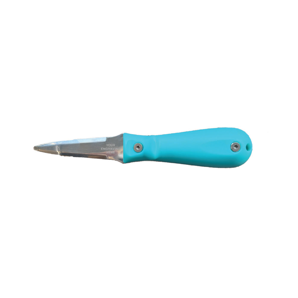 Toadfish Custom Engraved Put 'Em Back Oyster Knife - Teal (MINIMUM ORDER QUANTITY OF 25) [TF1001]