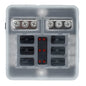 Bluewater 6 Position Fuse Block w/LEDs [3200-0001-006]