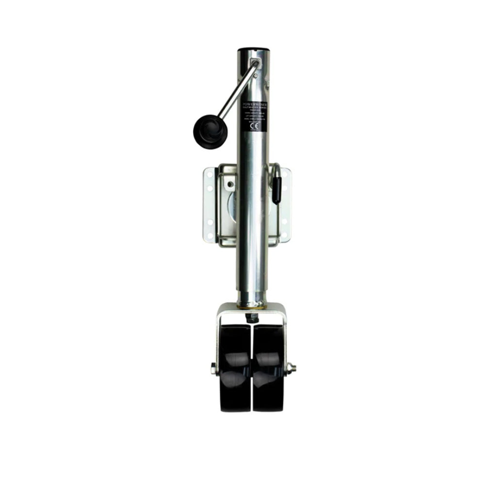 Powerwinch Saltwater Series Jack - 1500lb, Bolt-On, Double Wheel, Zinc 500+ HR Salt Spray [21600-J-1500-W1-Z-R]