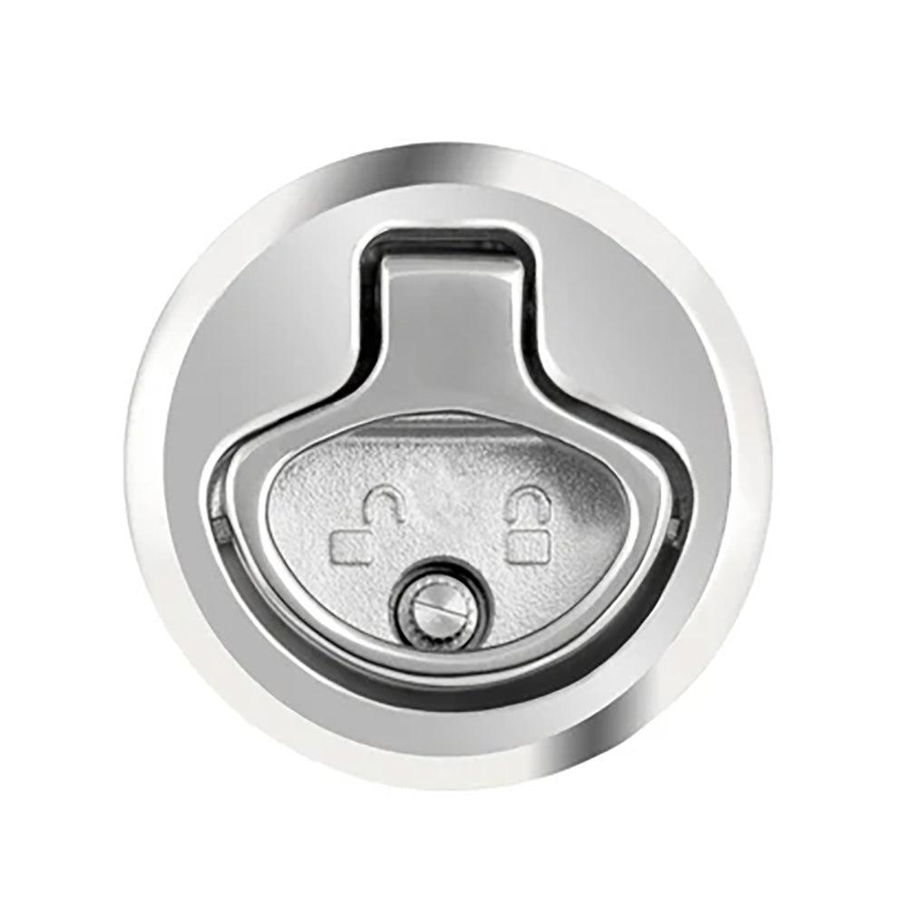 Whitecap 2" Beveled Locking Slam Latch w/Backing Plate [6538C]