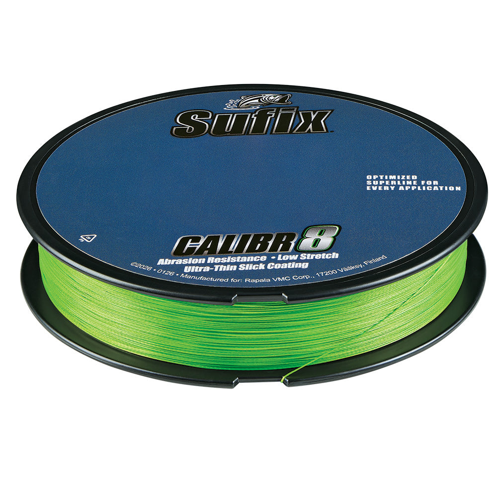 Sufix Calibr8 Braid 150yds 15lb - Neon Lime [694-015L]