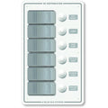 Blue Sea 8273 Water Resistant Panel - 6 Position - White - Vertical [8273]