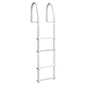 Dock Edge Fixed 4 Step Ladder Bright White Galvalume [DE2104F]