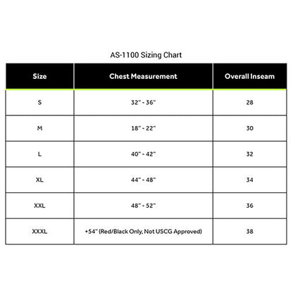 First Watch AS-1100 Flotation Suit - Hi-Vis Yellow - XL [AS-1100-HV-XL]