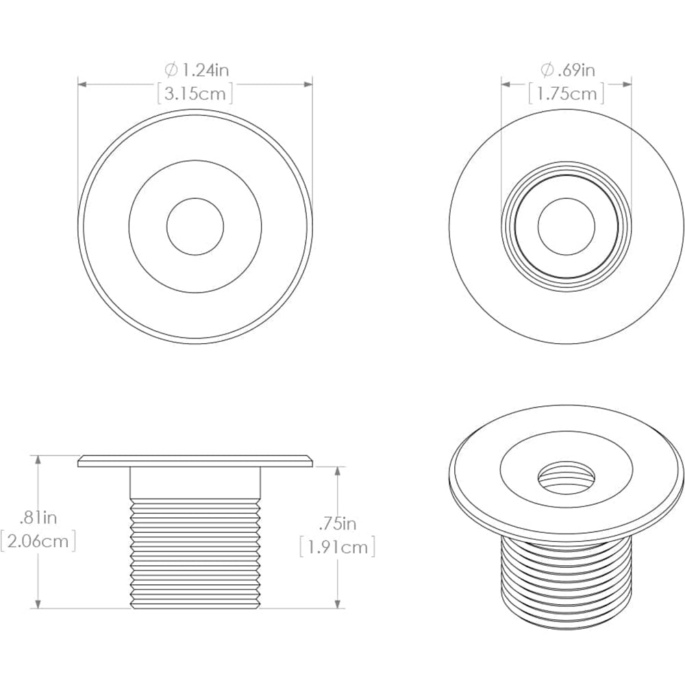 Lumitec Echo Courtesy Light - Brushed Housing - Blue Light [112204]