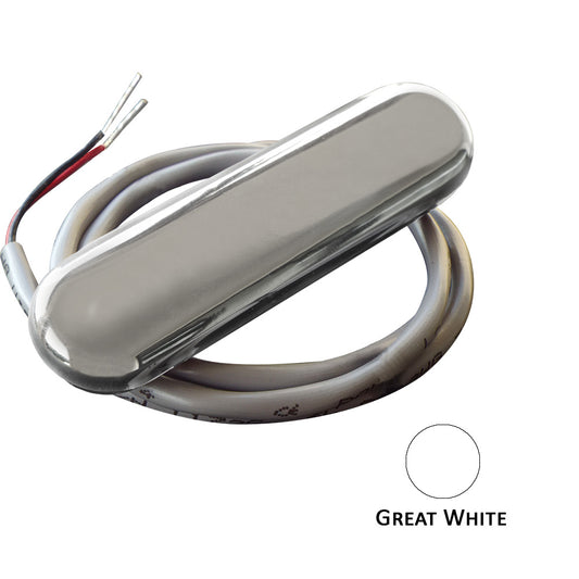 Shadow-Caster Courtesy Light w/2' Lead Wire - 316 SS Cover - Great White - 4-Pack [SCM-CL-GW-SS-4PACK]