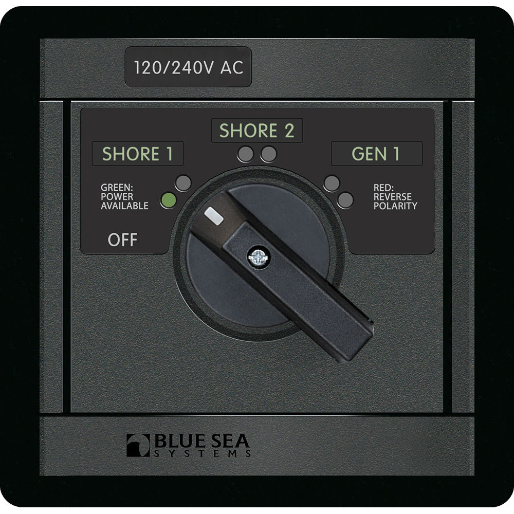 Bue Sea 120/240v AC Rotary 65A Off + 3 Sources [1488]