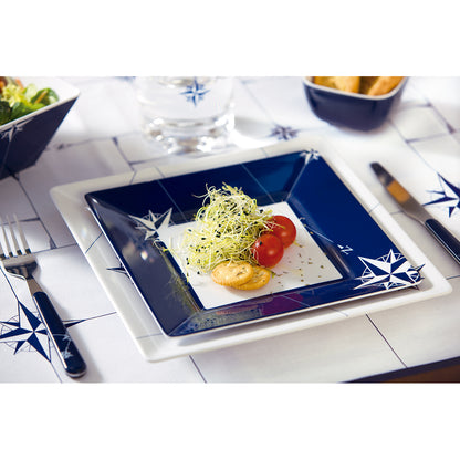 Marine Business Melamine Square Dessert Plate - NORTHWIND - 8.2" Set of 6 [15023C]