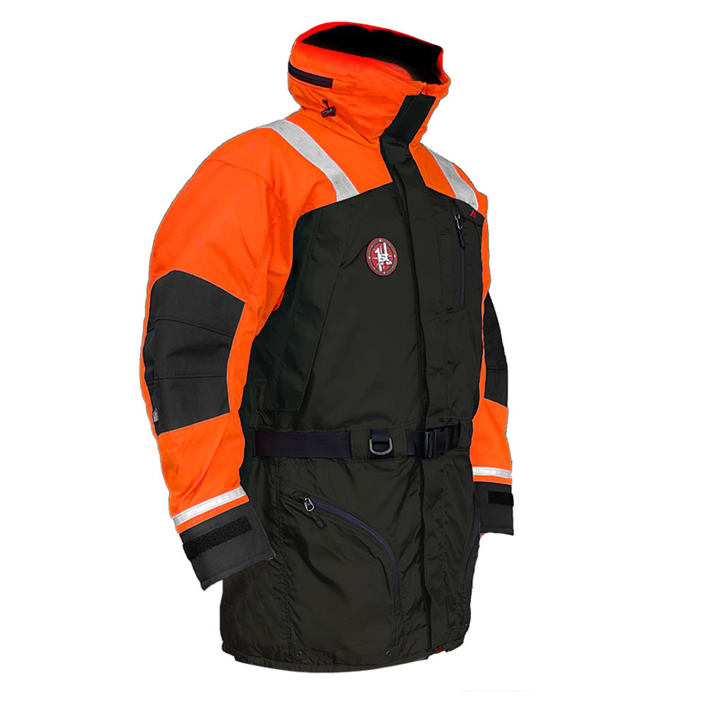 First Watch AC-1100 Flotation Coat - Hi-Vis Orange/Black - Small [AC-1100-OB-S]