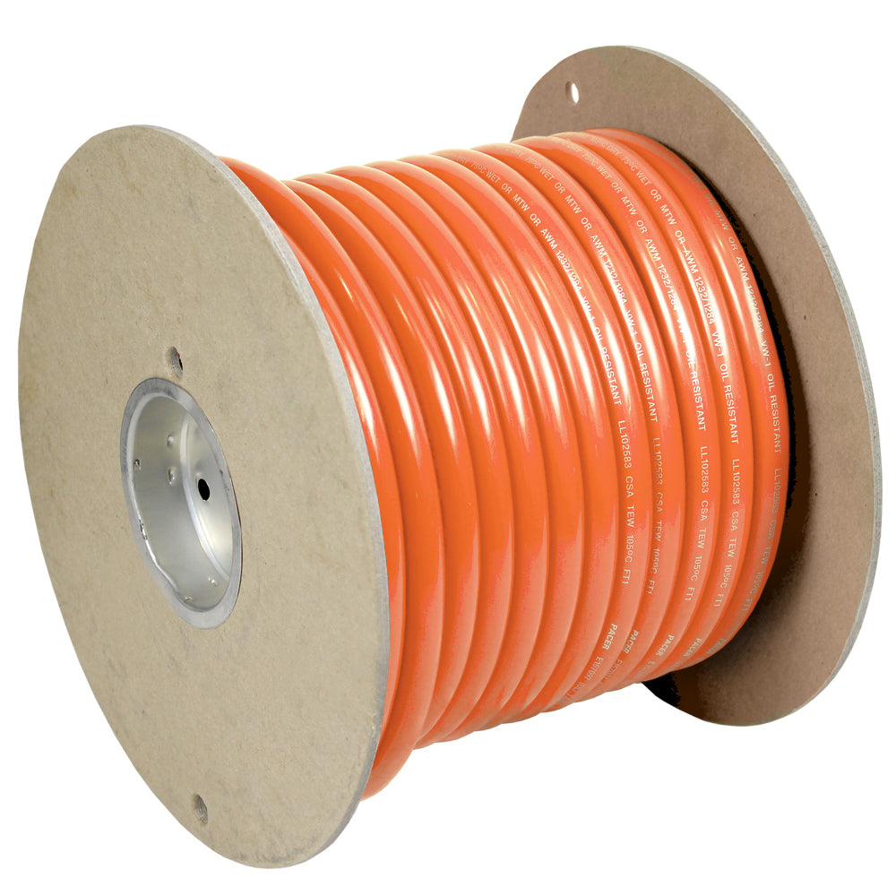 Pacer Orange 6 AWG Battery Cable - 100  [WUL6OR-100]