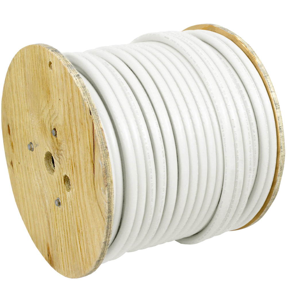 Pacer White 4 AWG Battery Cable - 250  [WUL4WH-250]