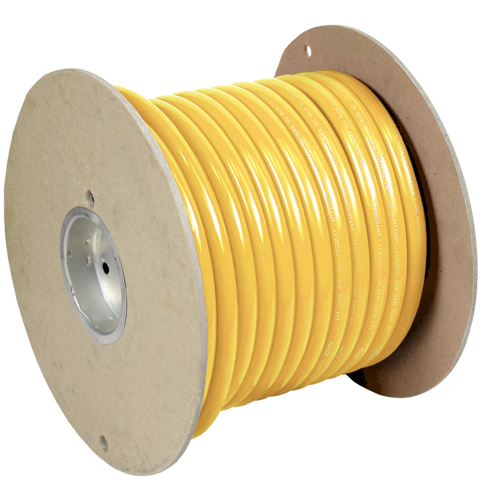 Pacer Yellow 1/0 AWG Battery Cable - 100  [WUL1/0YL-100]