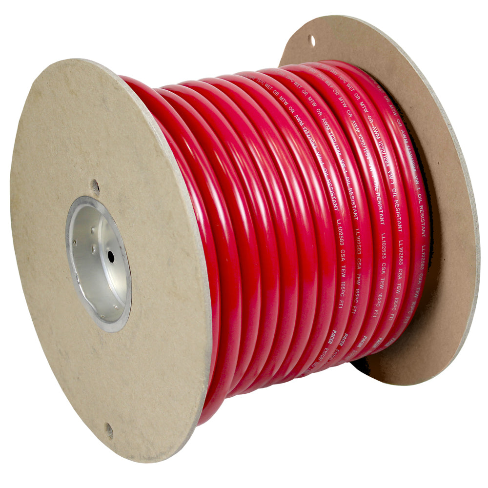 Pacer Red 3/0 AWG Battery Cable - 100  [WUL3/0RD-100]