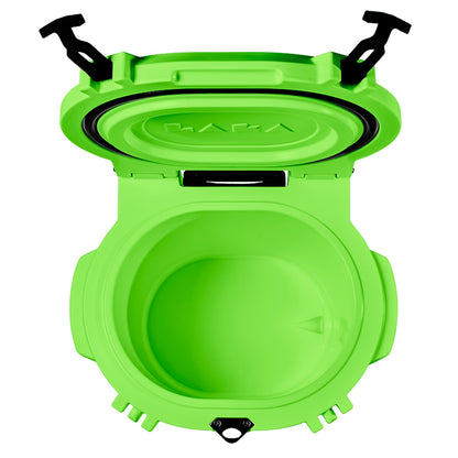 LAKA Coolers 30 Qt Cooler w/Telescoping Handle  Wheels - Lime Green [1083]