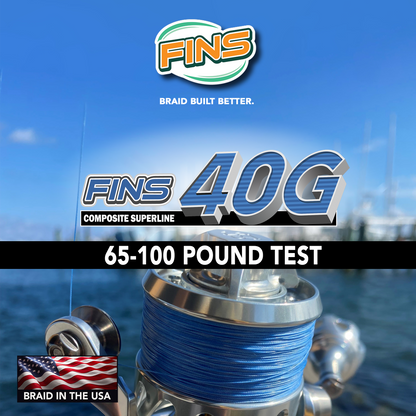40G Fishing Braid 65-100 lb.