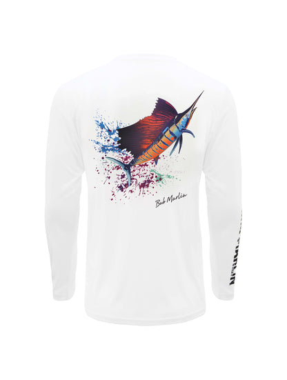 Bob Marlin Performance Shirt Sail Rebel White