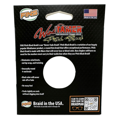 Windtamer Pitch Black Braid