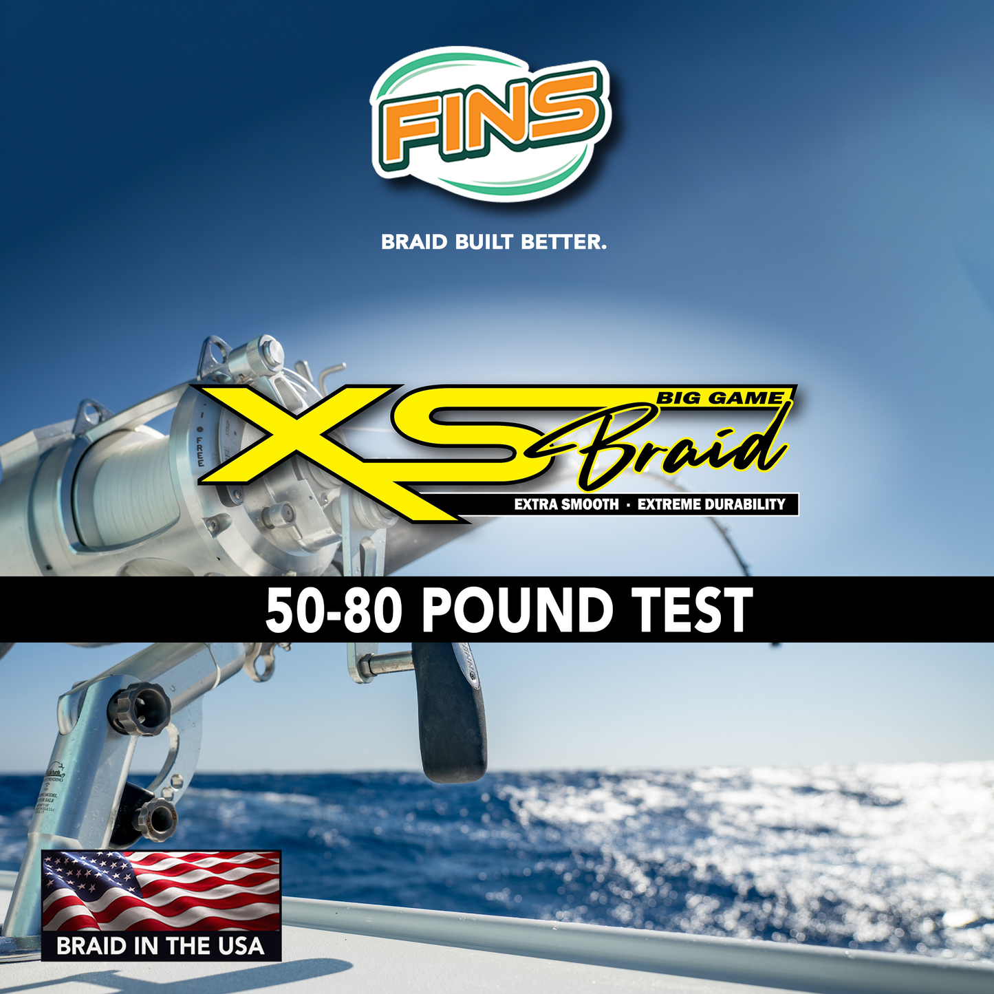 XS Big Game Fishing Braid 40-80lb.