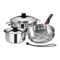 Magma 7 Piece Induction Cookware Set - Stainless Steel  [A10-362-IND]