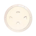 Beckson 8" Smooth Center Screw-Out Deck Plate - Beige [DP80-N]