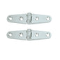 Whitecap Strap Hinge - CP/Brass - 4" x 1" - Pair [S-0604]