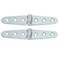 Whitecap Strap Hinge - CP/Brass - 6" x 1-1/8" - Pair [S-0605C]