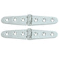 Whitecap Strap Hinge - CP/Brass - 6" x 1-1/8" - Pair [S-0605C]