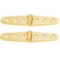 Whitecap Strap Hinge - Polished Brass - 6" x 1-1/8" - Pair [S-0605BC]