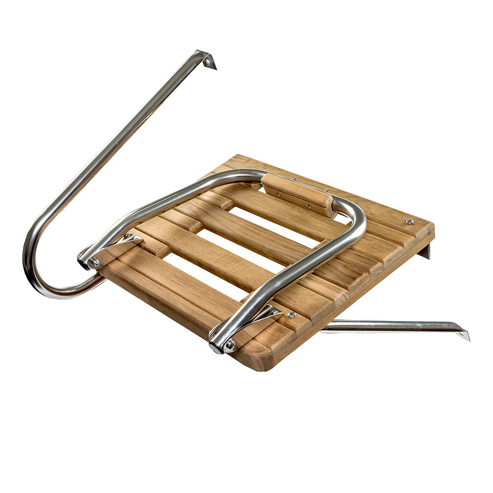 Whitecap Teak Swim Platform w/Ladder f/Outboard Motors [60902]