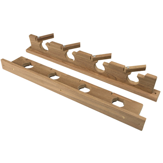 Whitecap Teak Lock-In Four-Rod Storage Rack [60620]