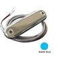 Shadow-Caster Courtesy Light w/2' Lead Wire - 316 SS Cover - Bimini Blue - 4-Pack [SCM-CL-BB-SS-4PACK]