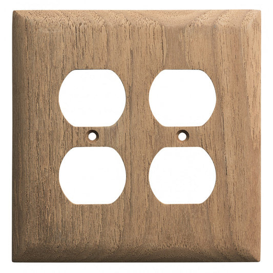 Whitecap Teak 2-Duplex/Receptacle Cover Plate [60177]