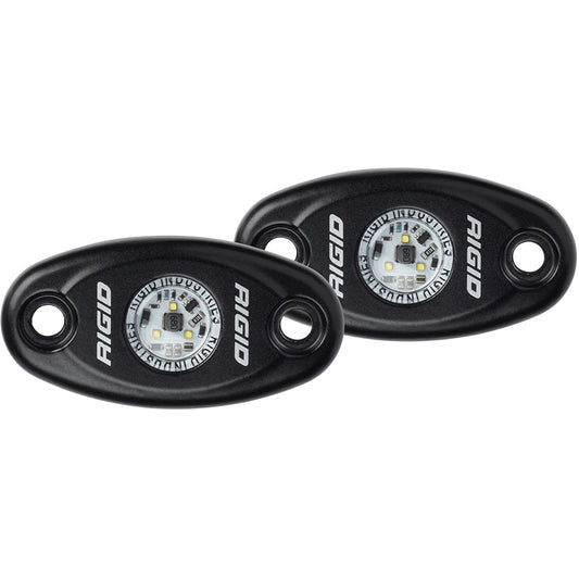 RIGID Industries A-Series Black High Power LED Light - Pair - Blue [482113]