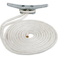Sea-Dog Double Braided Nylon Dock Line - 5/8" x 25 - White  [302116025WH-1]