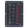 Sea-Dog Aluminum Circuit Breaker Panel - 6 Circuit [422800-1]