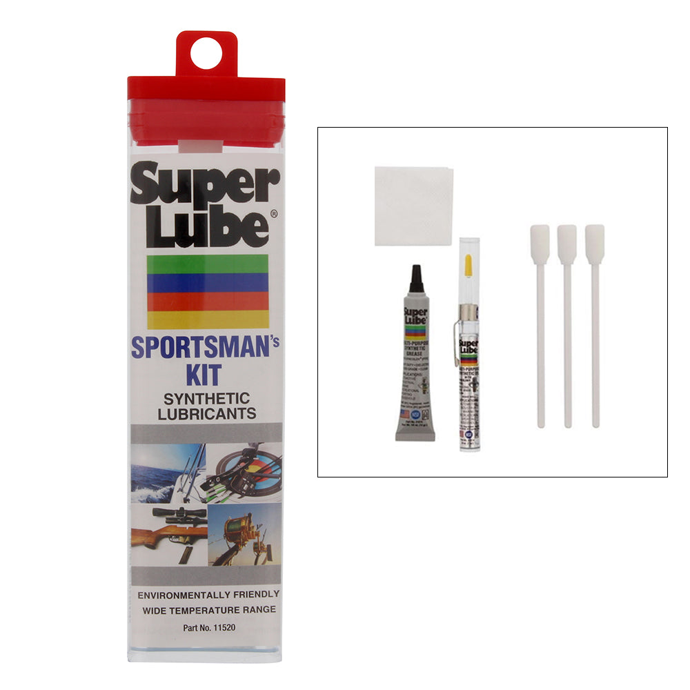 Super Lube Sportsman's Kit w/ Oil, Grease, Cleaning Cloth, and Foam Swabs [11520]