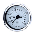 VDO Cockpit Marine 85MM (3-3/8") Pitot Speedometer - 0 to 35 MPH - White Dial/Chrome Bezel  [260-15271]