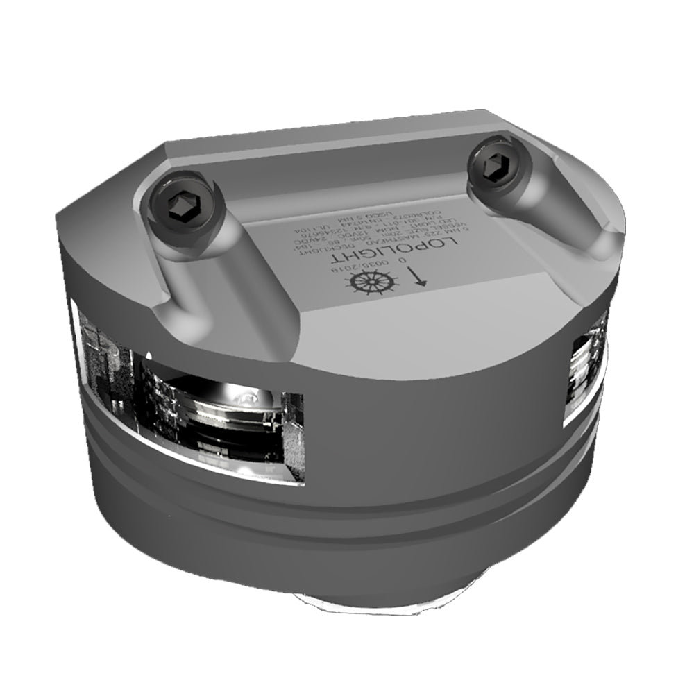 Lopolight Series 301-011 - Masthead Light w/Deck Light - 5NM - Vertical Mount - White - Silver Housing [301-011DLX 15M]