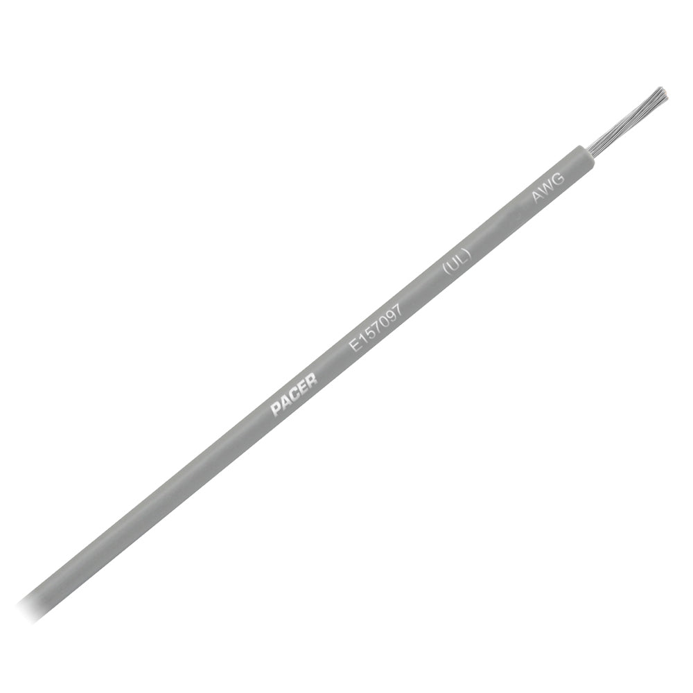 Pacer Grey 16 AWG Primary Wire - 25  [WUL16GY-25]