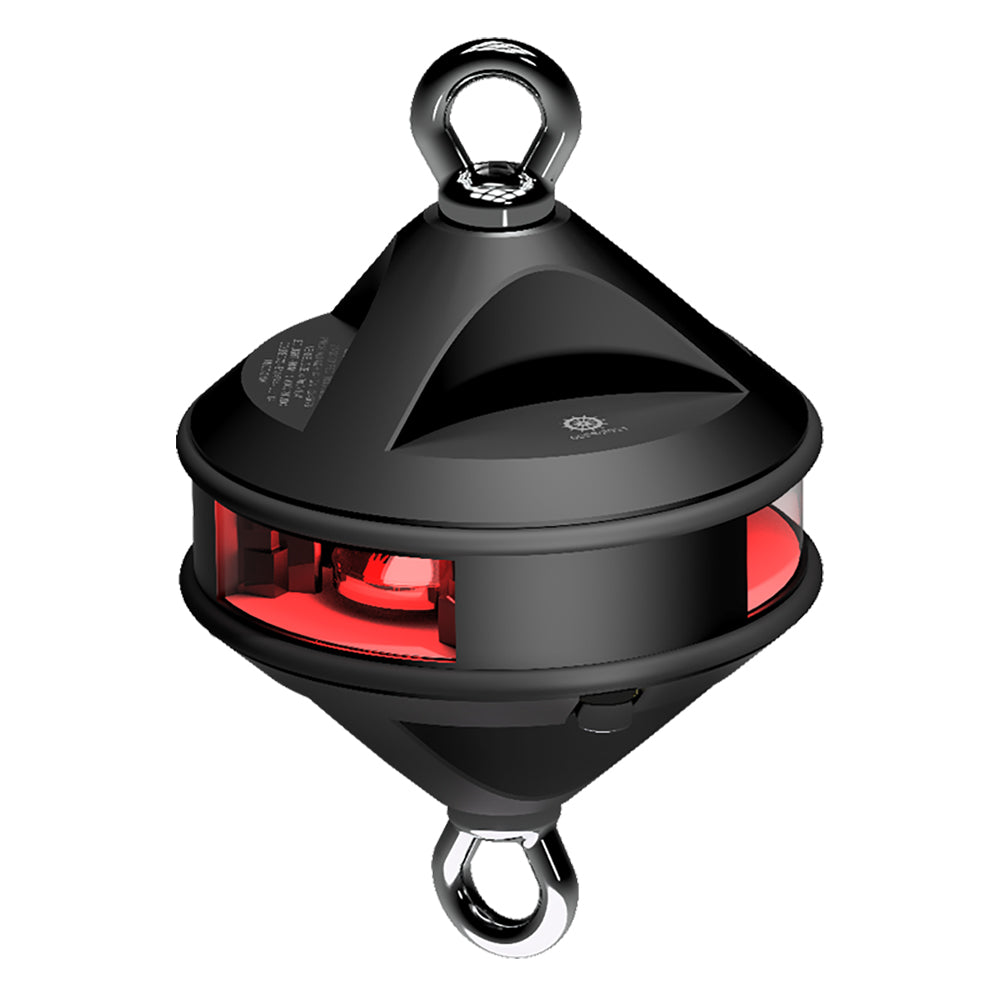 Lopolight Series 200-014 - Hoist Light - 2NM - Red - Black Housing  [200-014G2-H1C-B]